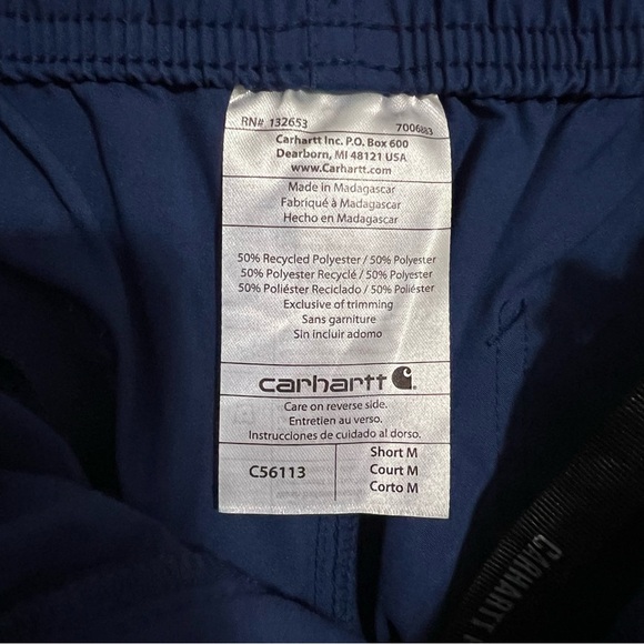 Carhartt Force Essentials Straight Leg Scrub Pants Blue size Medium Short - Picture 6 of 10